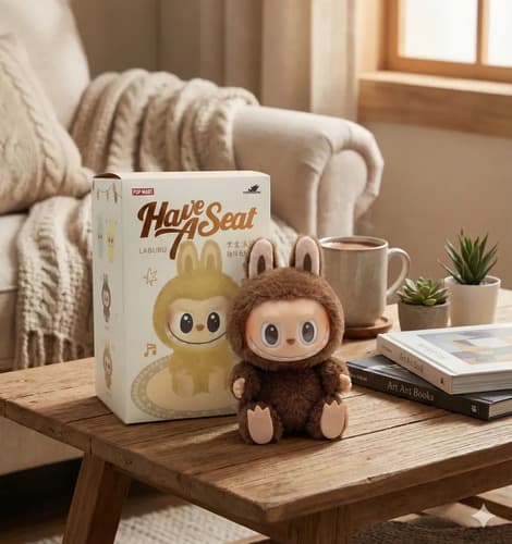 Pack X2 Labubu Have A Seat Caja Sorpresa Muñeca 16cm Peluche Sorpresa