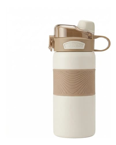 Vaso Termico Acero Inoxidable 600ml Beige Lisa