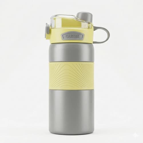 Vaso Termico Acero Inoxidable 600ml Gris Lisa