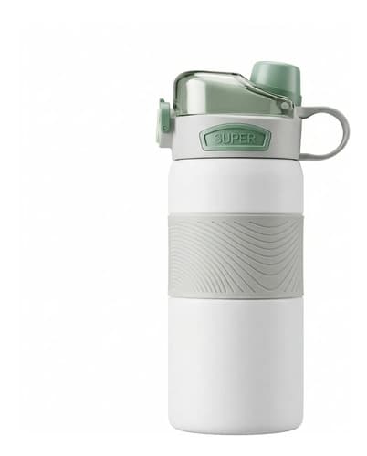 Vaso Termico Acero Inoxidable 600ml Blanco Lisa